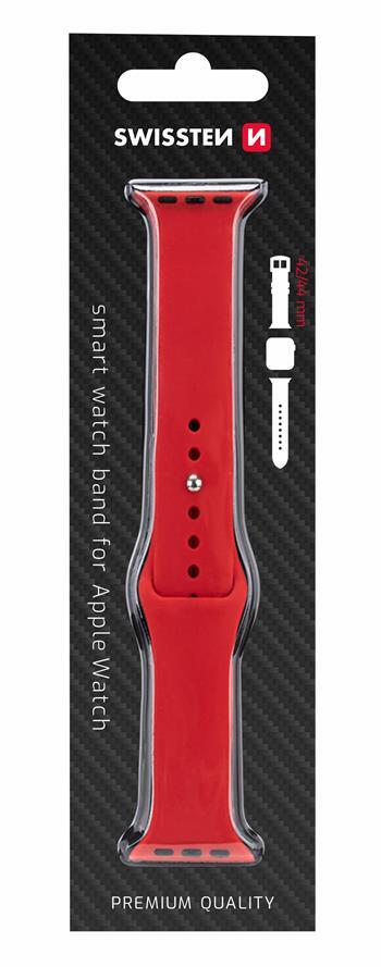 Pulseira Swissten Silicone Band for Apple Watch 42-44mm vermelho 2/2