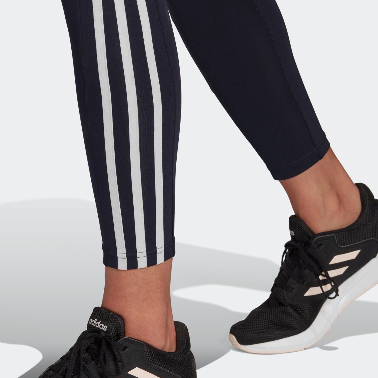 adidas Womens Designed To Move High-Rise 3-Stripes ⅞ Sport Leggings 3/3