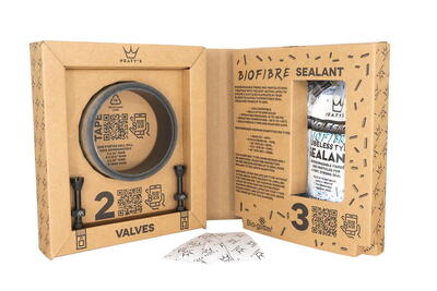 Zwarte holeshot tubeless conversiekit