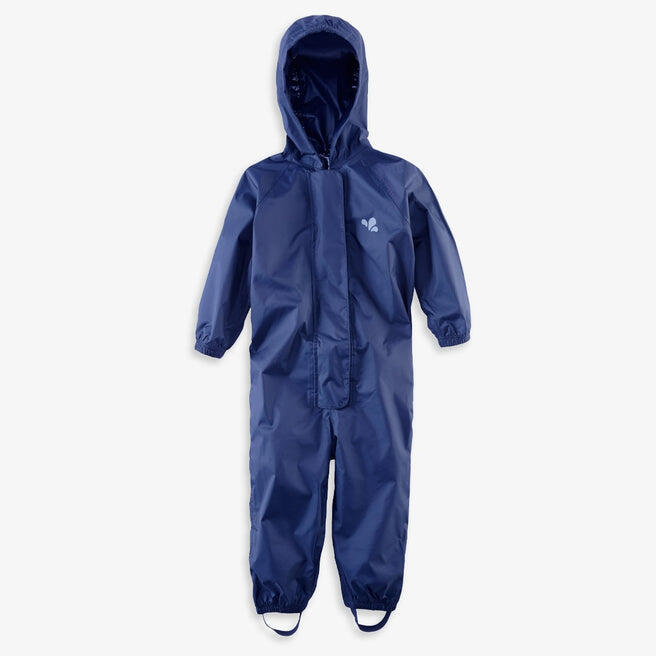 MUDDY PUDDLES Kids Navy Blue Waterproof Puddle Suit Recycled