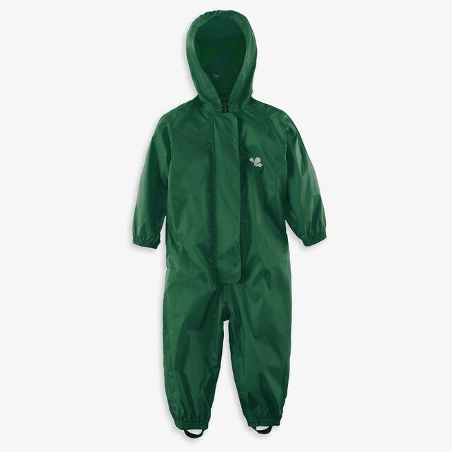 MUDDY PUDDLES Kids Green Waterproof Puddle Suit Recycled