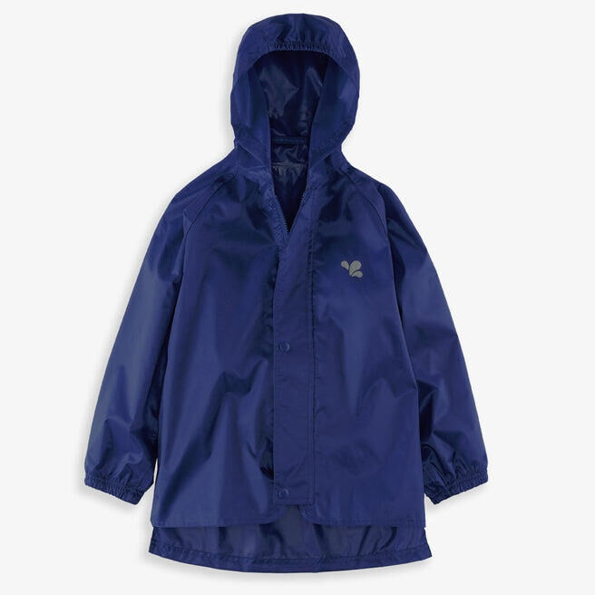 MUDDY PUDDLES Kids Navy Blue Waterproof Jacket Recycled