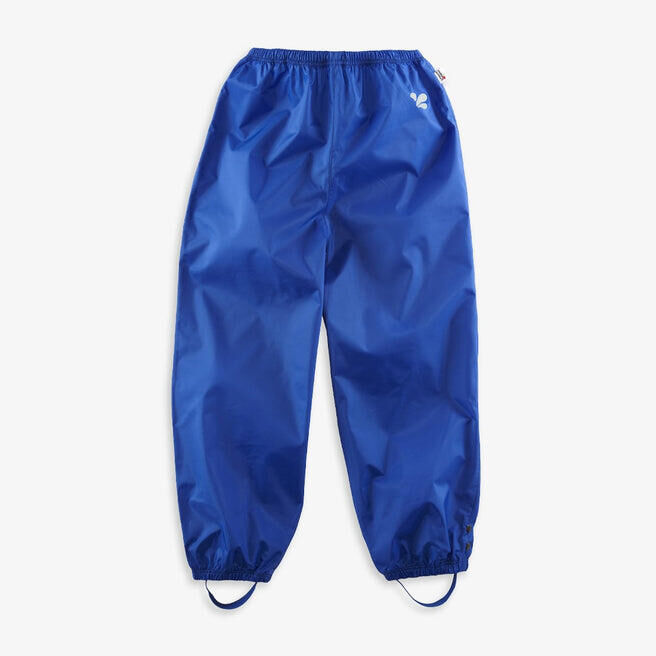 MUDDY PUDDLES Kids Blue Waterproof Trousers Recycled