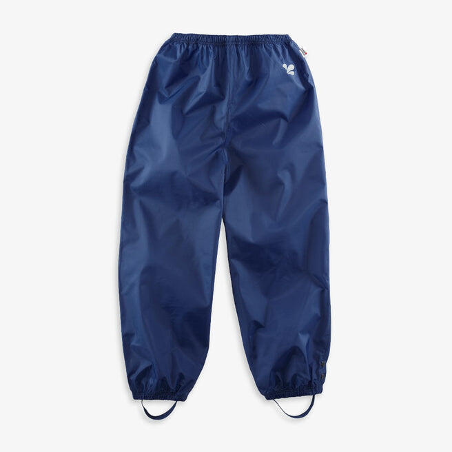 MUDDY PUDDLES Kids Navy Blue Waterproof Trousers Recycled