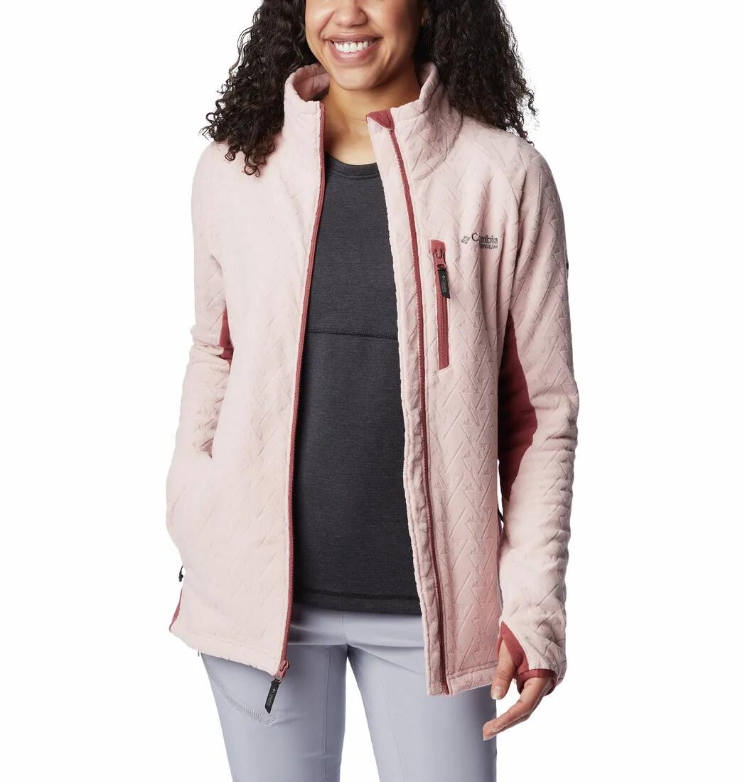 Bluza Turystyczna Rozpinana Damska Columbia Titan Pass 3.0 Full Zip Fleece 3/7