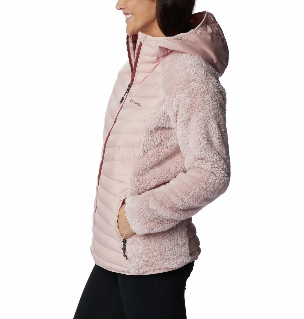 Bluza Puchowa Damska Columbia Powder Lite Sherpa Hybrid Full Zip 3/7