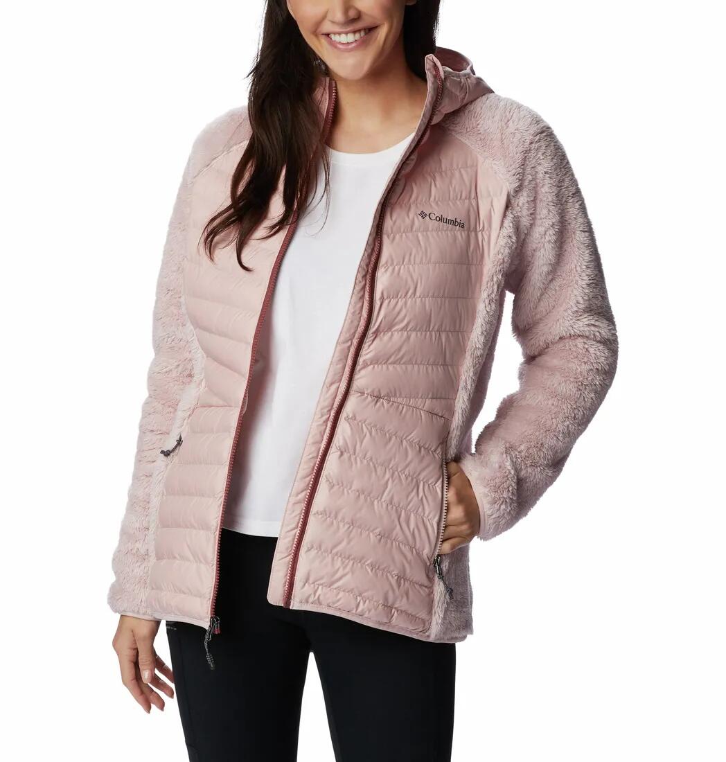 Bluza Puchowa Damska Columbia Powder Lite Sherpa Hybrid Full Zip 4/7