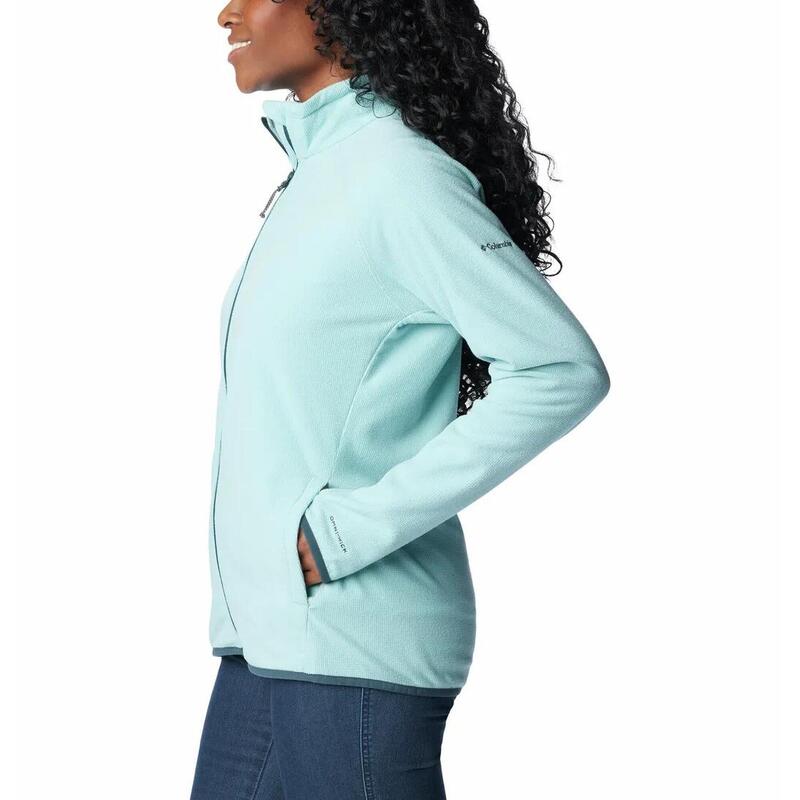 Fleecepullover Back Beauty Full Zip Damen - blau