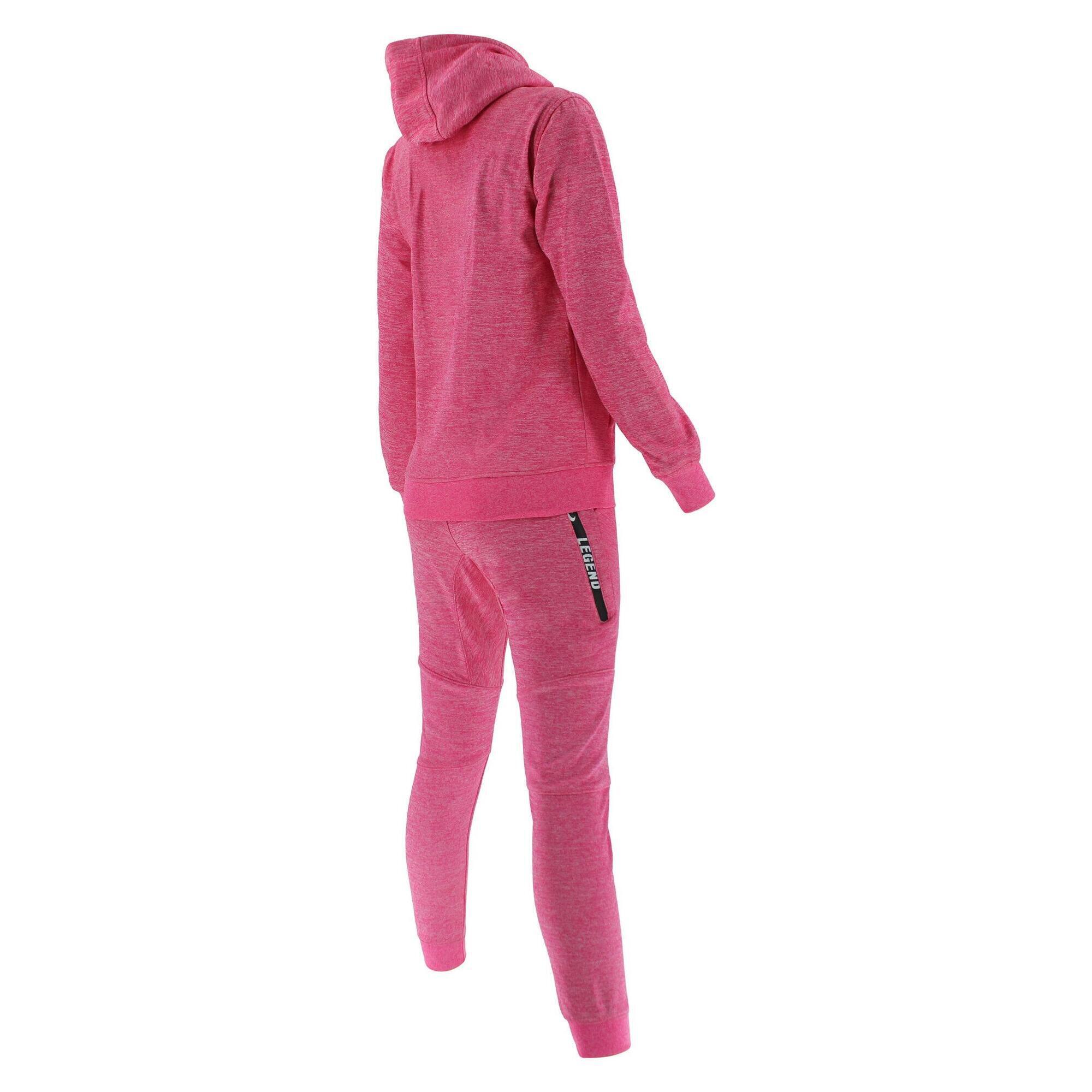 Ensemble de jogging avec capuche Fille/Femme Rose SlimFit Polyester