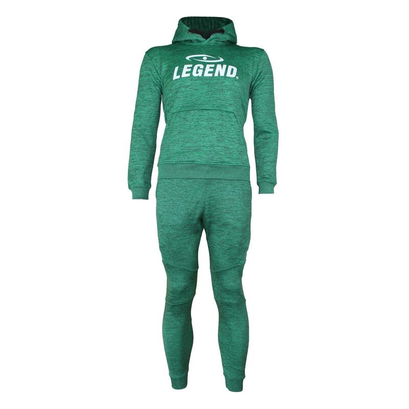 Joggingpak met Hoodie Kids/Volwassenen Groen SlimFit Polyester