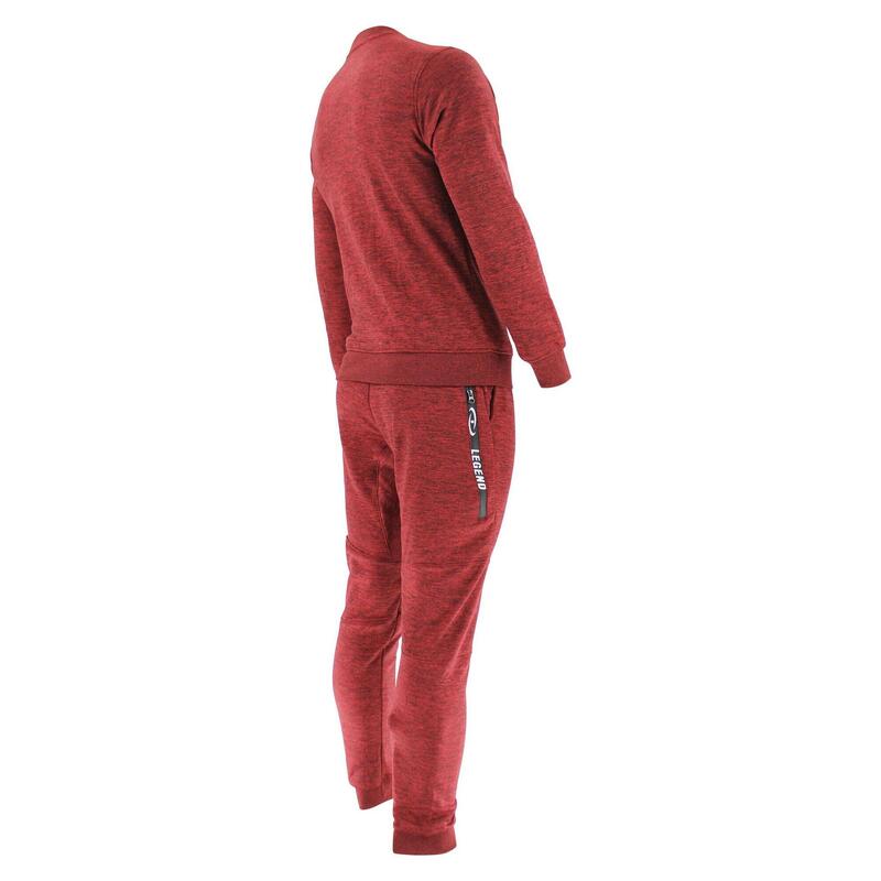 Joggingpak met Sweater Kids/Volwassenen Rood SlimFit Polyester