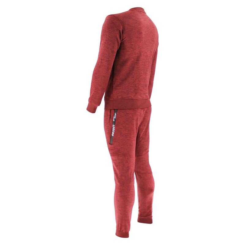 Ensemble Jogging avec Pull Enfants/Adultes Rouge SlimFit Polyester