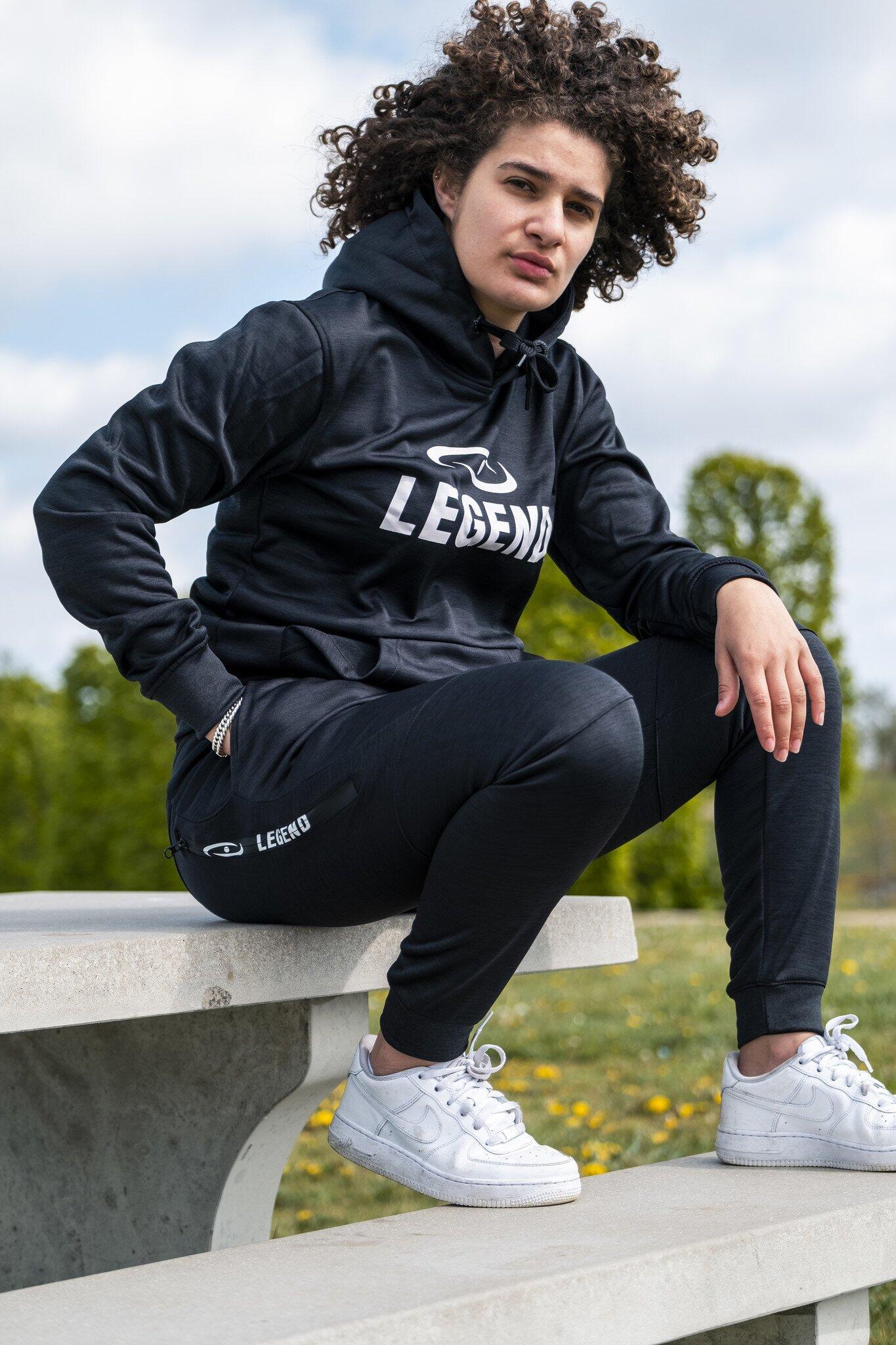 Legend Sports Joggingpak met Hoodie SlimFit, Zwart – Polyester 2/5