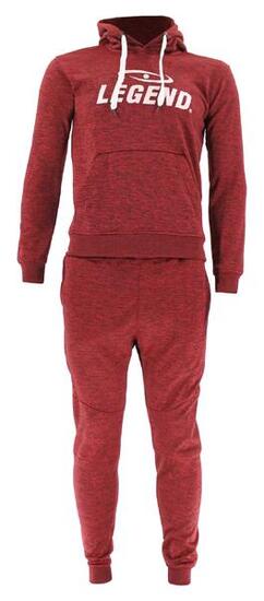 Ensemble de Jogging avec Capuche Enfants/Adultes Rouge SlimFit Polyester