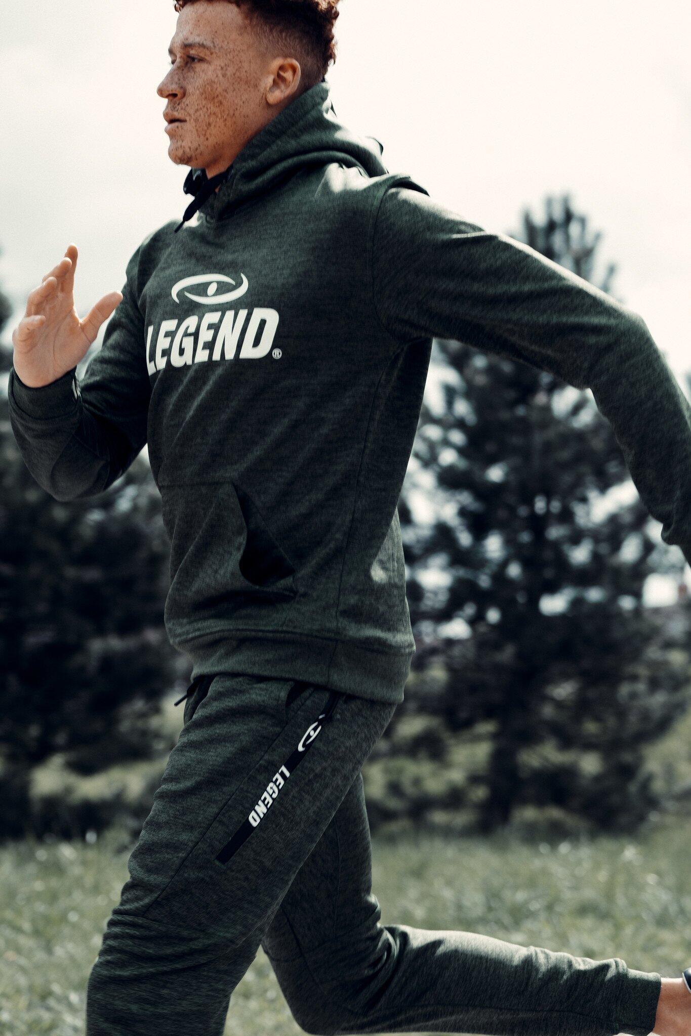 Legend Joggingpak SlimFit met Hoodie - Groen, Polyester (Kids/Volwassenen) 2/5