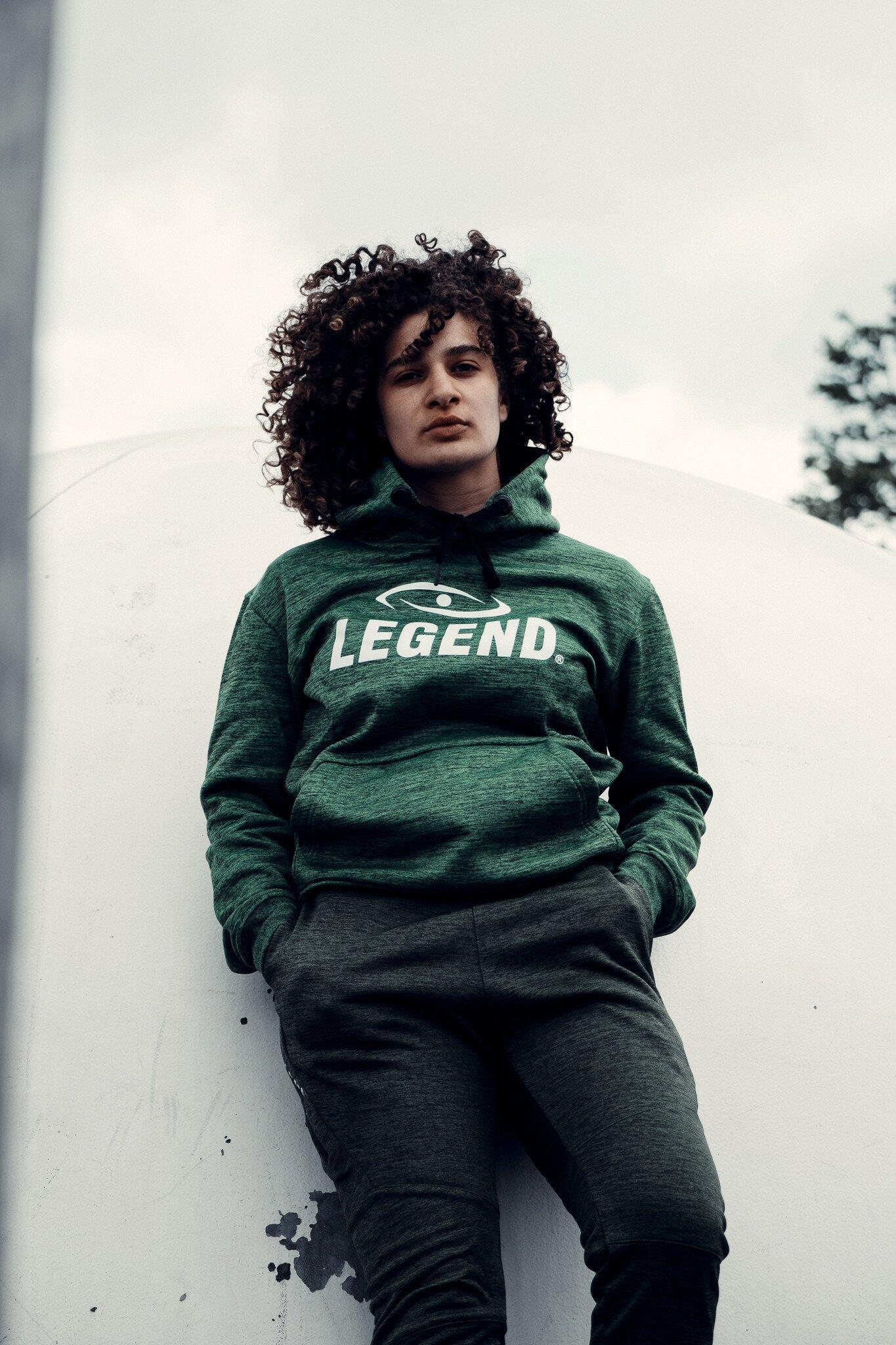 Legend Joggingpak SlimFit met Hoodie - Groen, Polyester (Kids/Volwassenen) 3/5