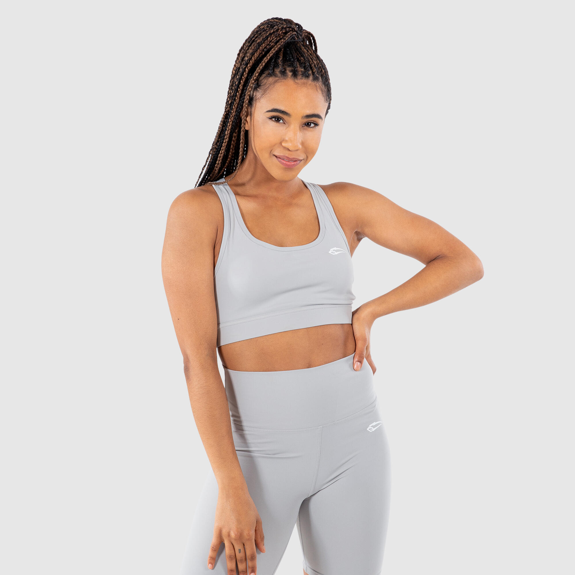 SMILODOX Damen Sport BH Advanced Infinite Grau