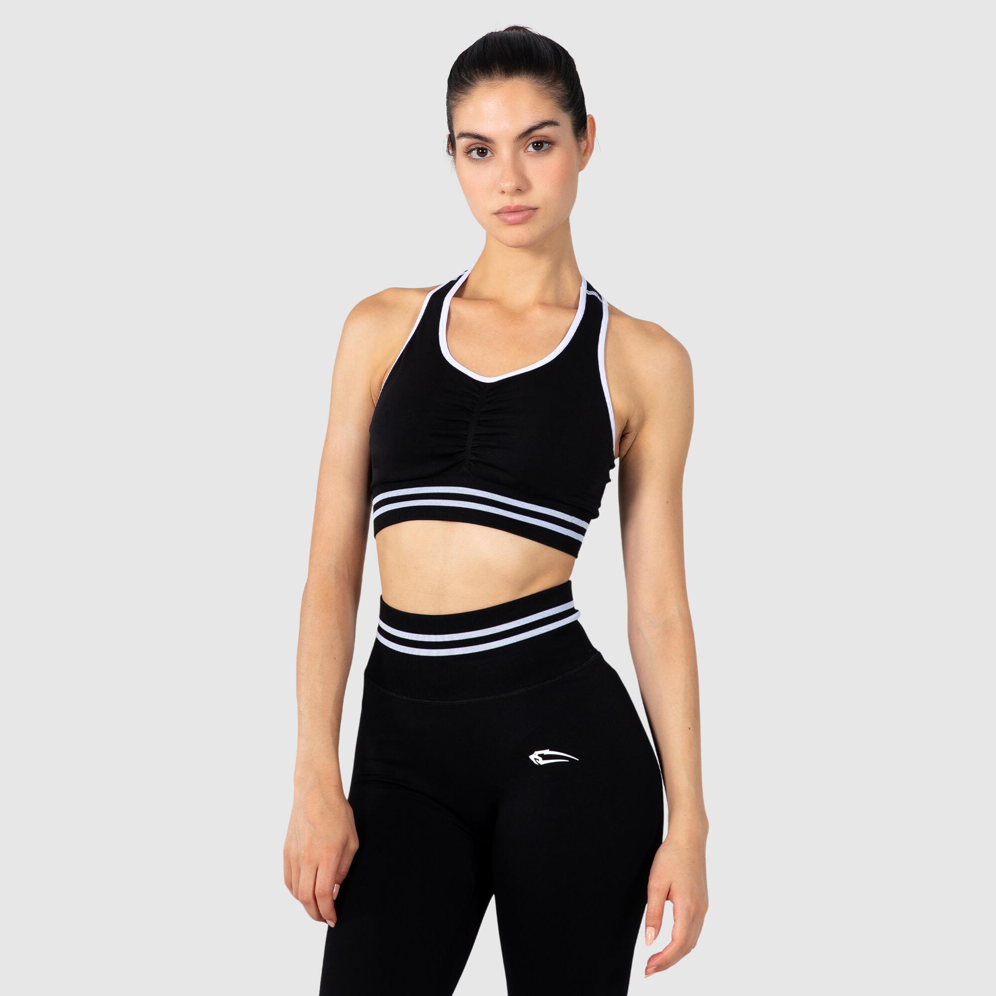 SMILODOX Damen Sport BH Jullian Schwarz
