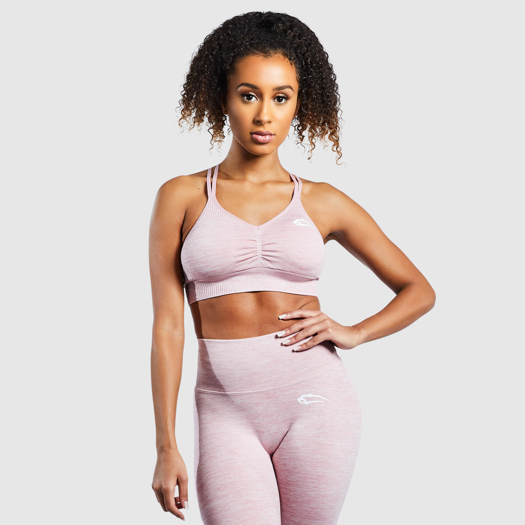 SMILODOX Damen Sport BH Glow Rosa