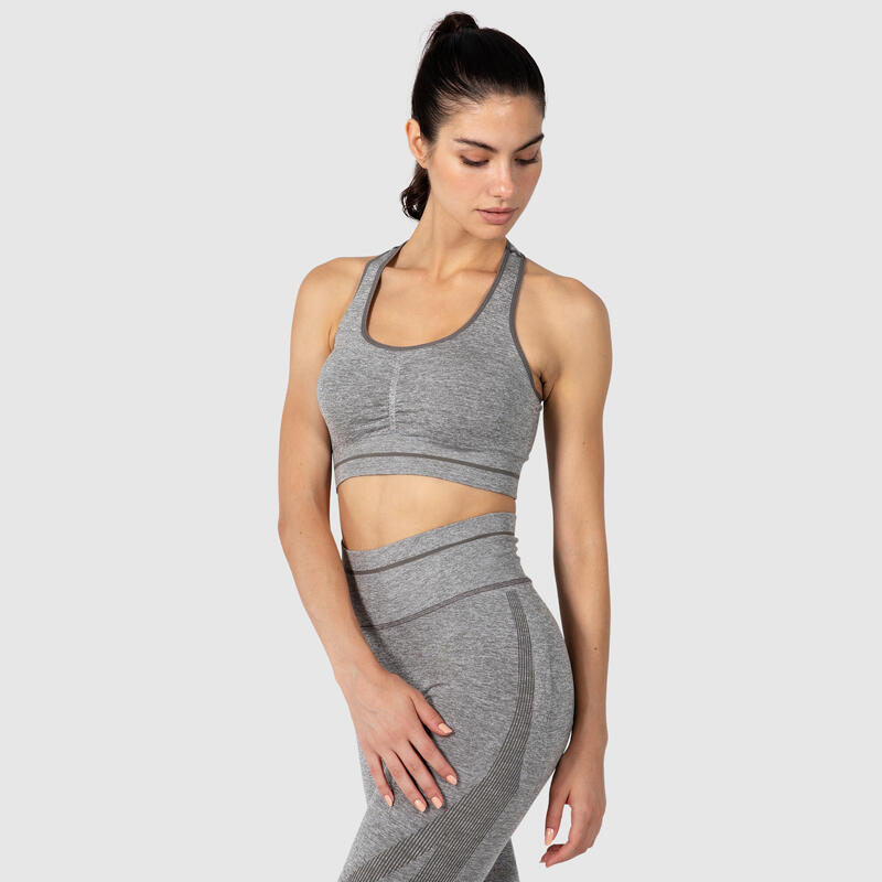 Damen Sport BH Mila Grau für Sport & Freizeit