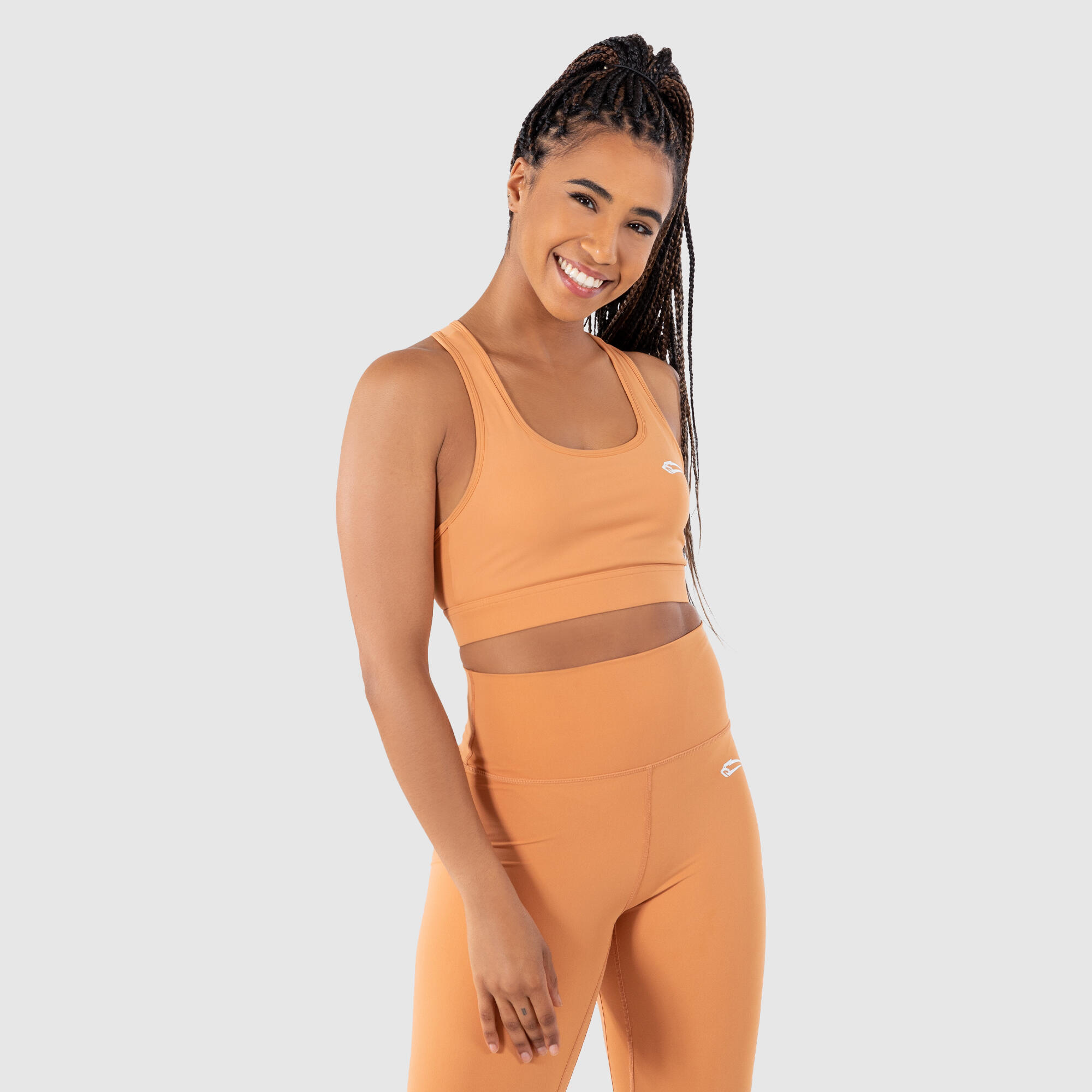 SMILODOX Damen Sport BH Advanced Infinite Braun