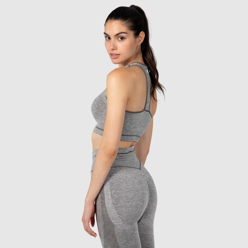 Damen Sport BH Mila Grau für Sport & Freizeit