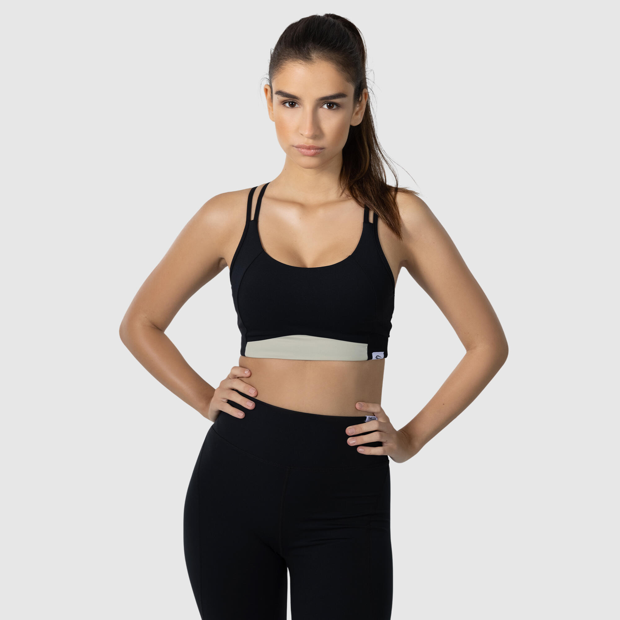 SMILODOX Damen Sport BH Advanced Vickie Schwarz