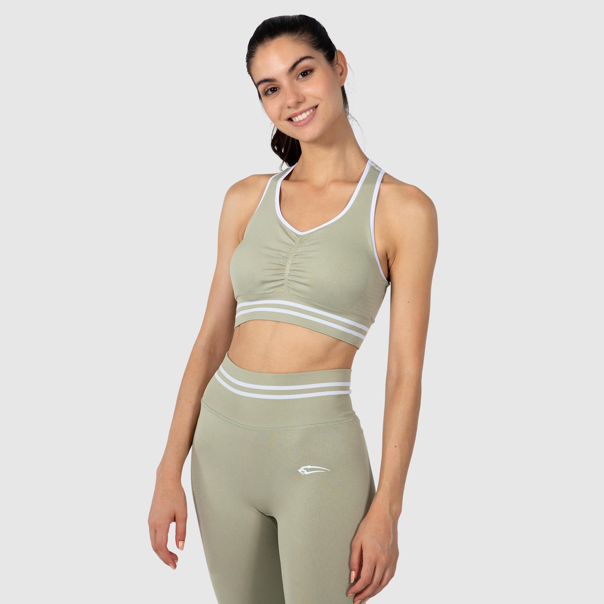 SMILODOX Damen Sport BH Jullian Khaki