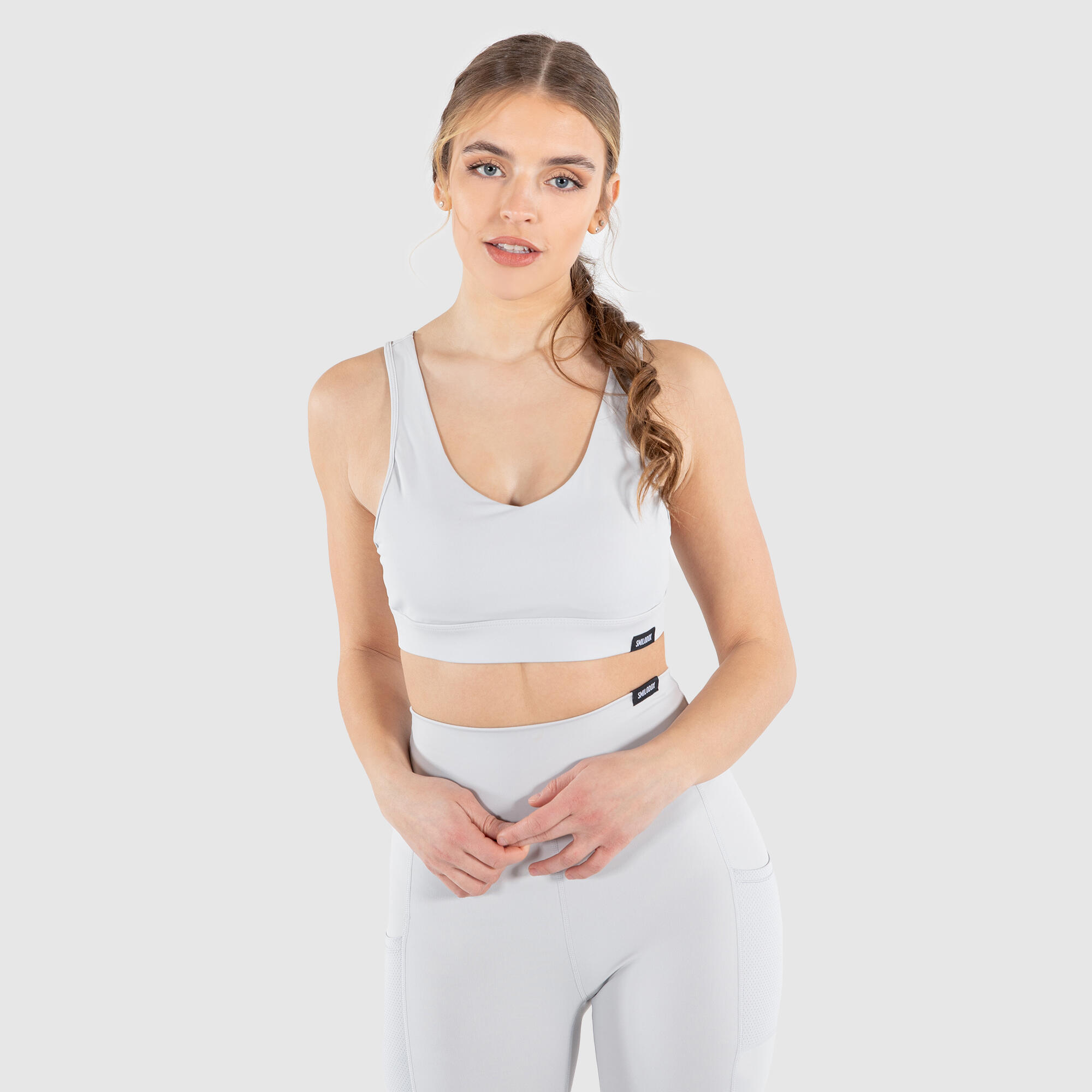 SMILODOX Damen Sport BH Willow Grau