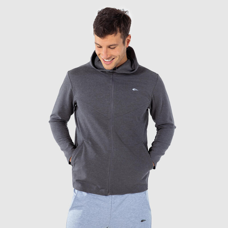 Herren Zip Hoodie Jamar Anthrazit für Sport & Freizeit