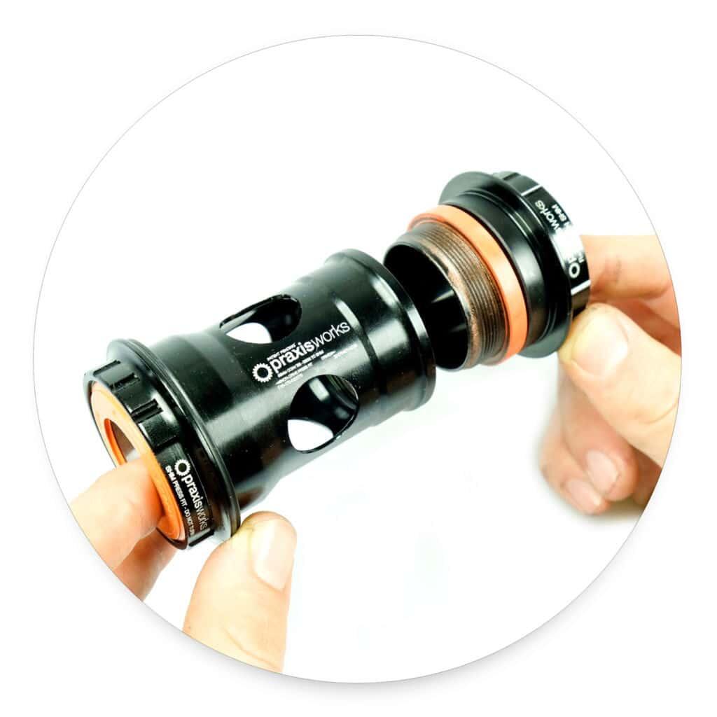 Suporte inferior Praxis M30 BBRight R-Collet 2/3