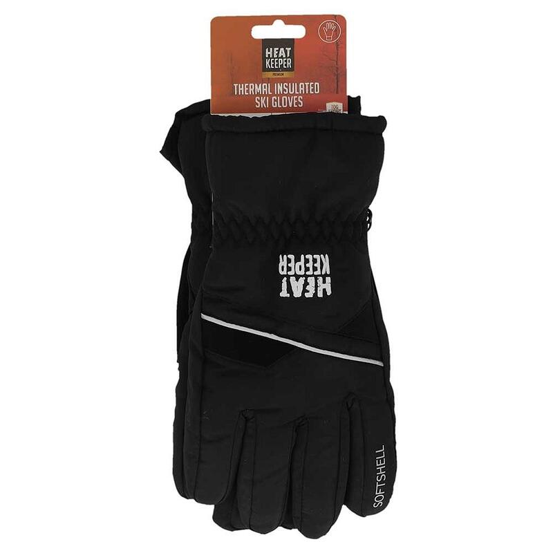 Heatkeeper gants de ski pour hommes noir pro