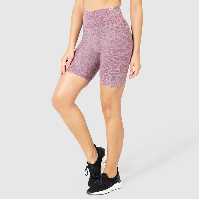 Damen Short Leggings Julita Bordeaux Melange für Sport & Freizeit