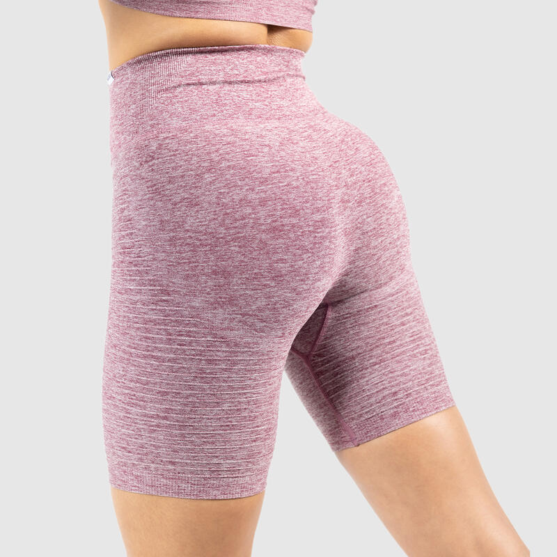 Damen Short Leggings Julita Bordeaux Melange für Sport & Freizeit