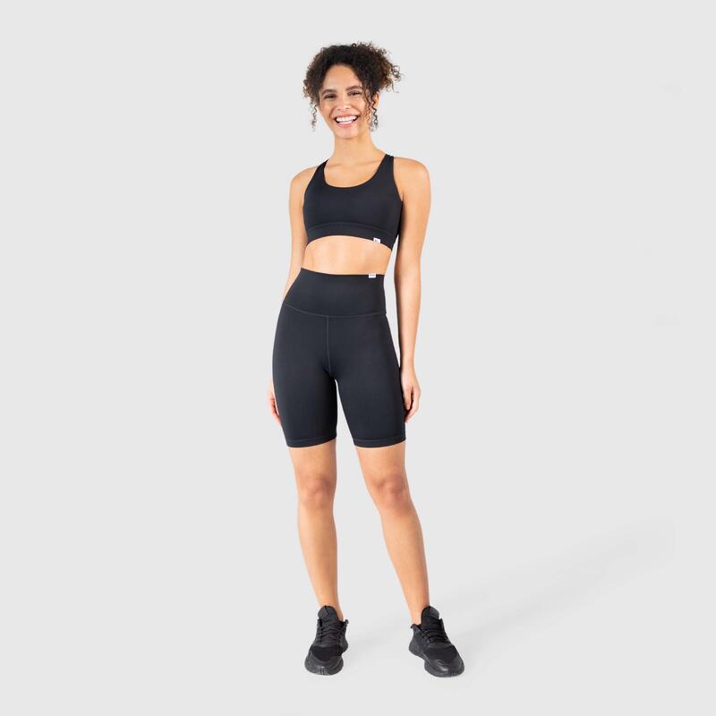 Damen Short Leggings Kylie Schwarz für Sport & Freizeit