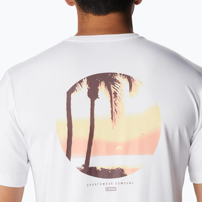 Trekking para hombres T -SHIRS COLUMBIA Tech Trail Graphic