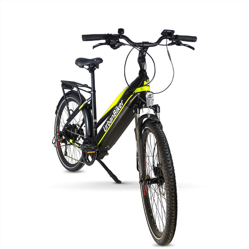 Urbanbiker Viena | Elektrische Hybride Fiets | 140KM Actieradius | Geel | 26"