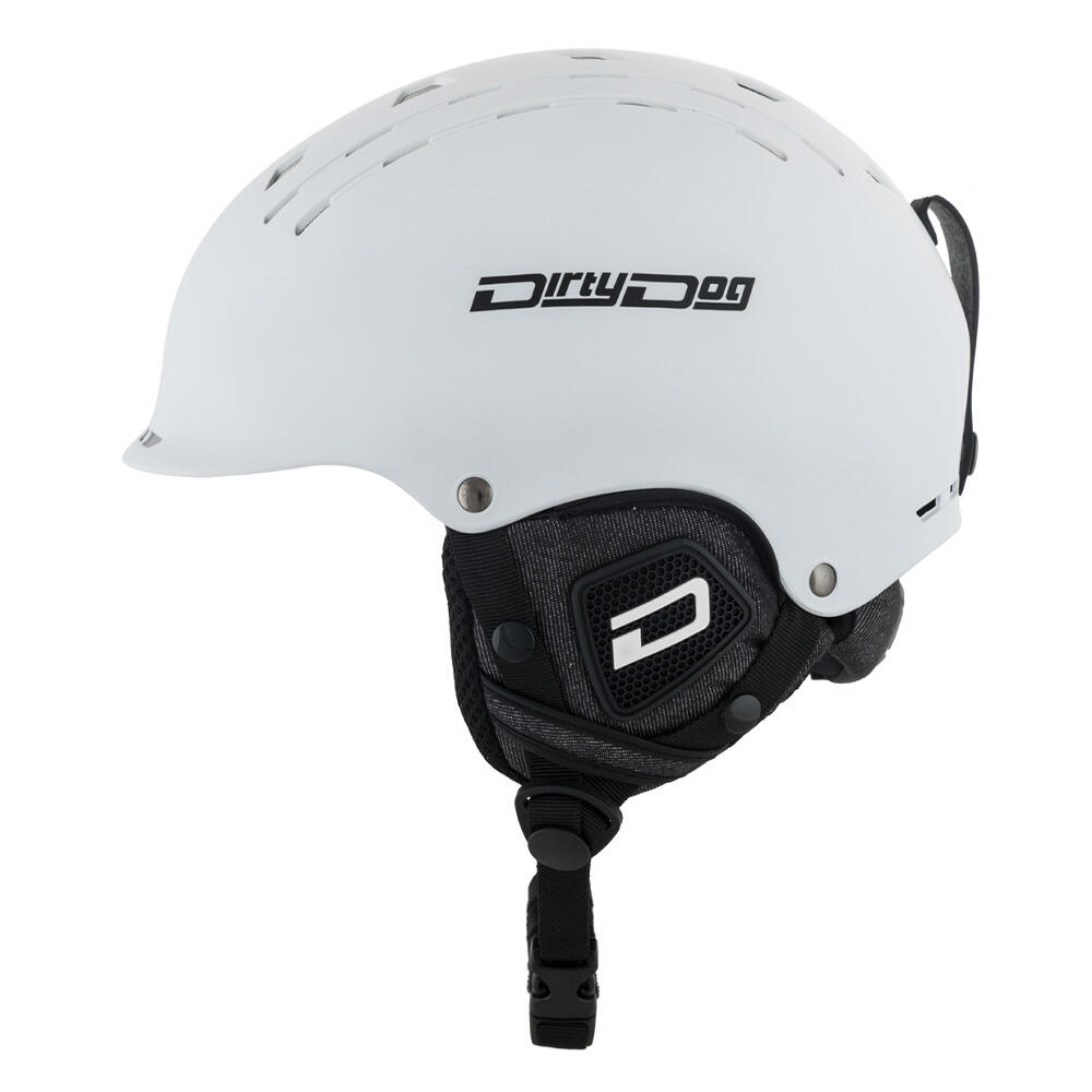 DIRTY DOG SOLAR Unisex Snow Helmet - Matte White