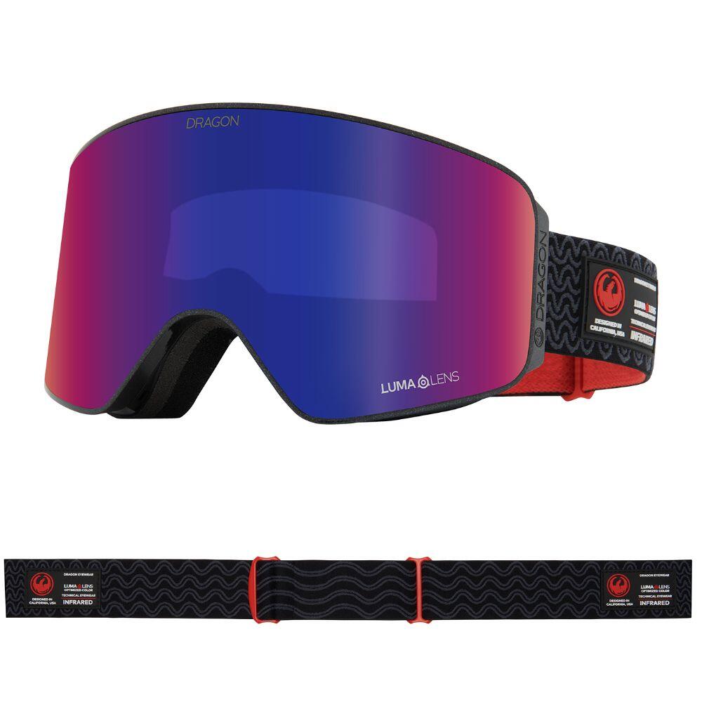 DRAGON NFX MAG OTG SNOW GOGGLES - Obsidian/Solace IR & Violet