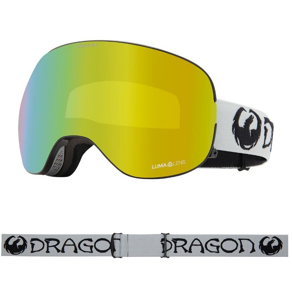 DRAGON X2 SNOW GOGGLES - Classic Grey/Gold Ion & Amber