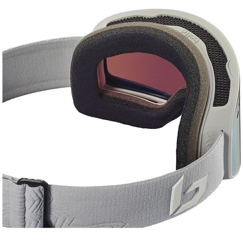 NEVADA Unisex Snow Goggles - Matte Lightest Grey/Volt Ice Blue 2/3