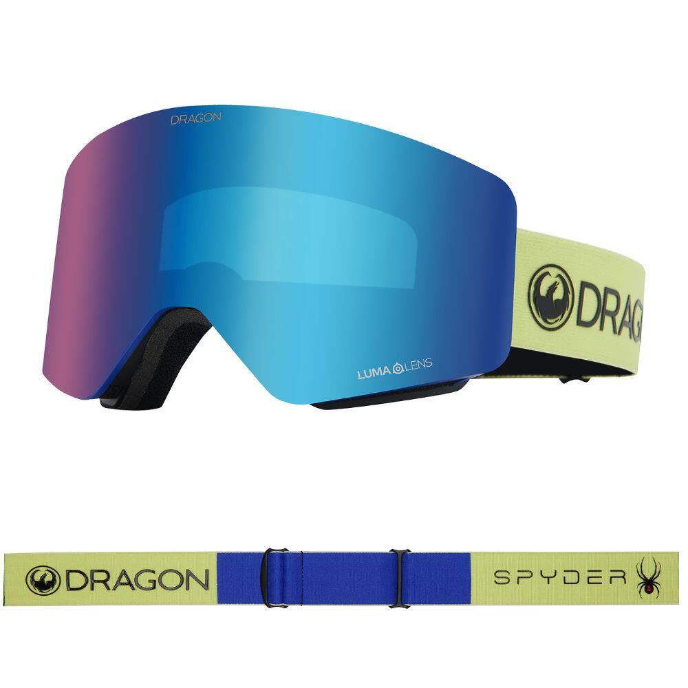 DRAGON R1 OTG SNOW GOGGLES - Electric Blue/Blue Ion & Amber