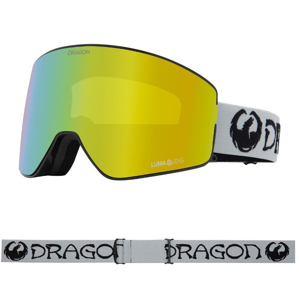 DRAGON PXV2 SNOW GOGGLES - Classic Grey/Gold Ion & Amber