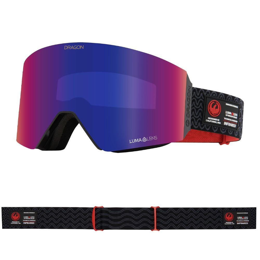 DRAGON RVX MAG OTG SNOW GOGGLES - Obsidian/Solace IR & Violet