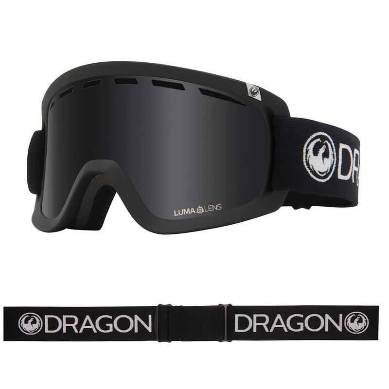 D2 Unisex Skibril - Black/LL Dark Smoke