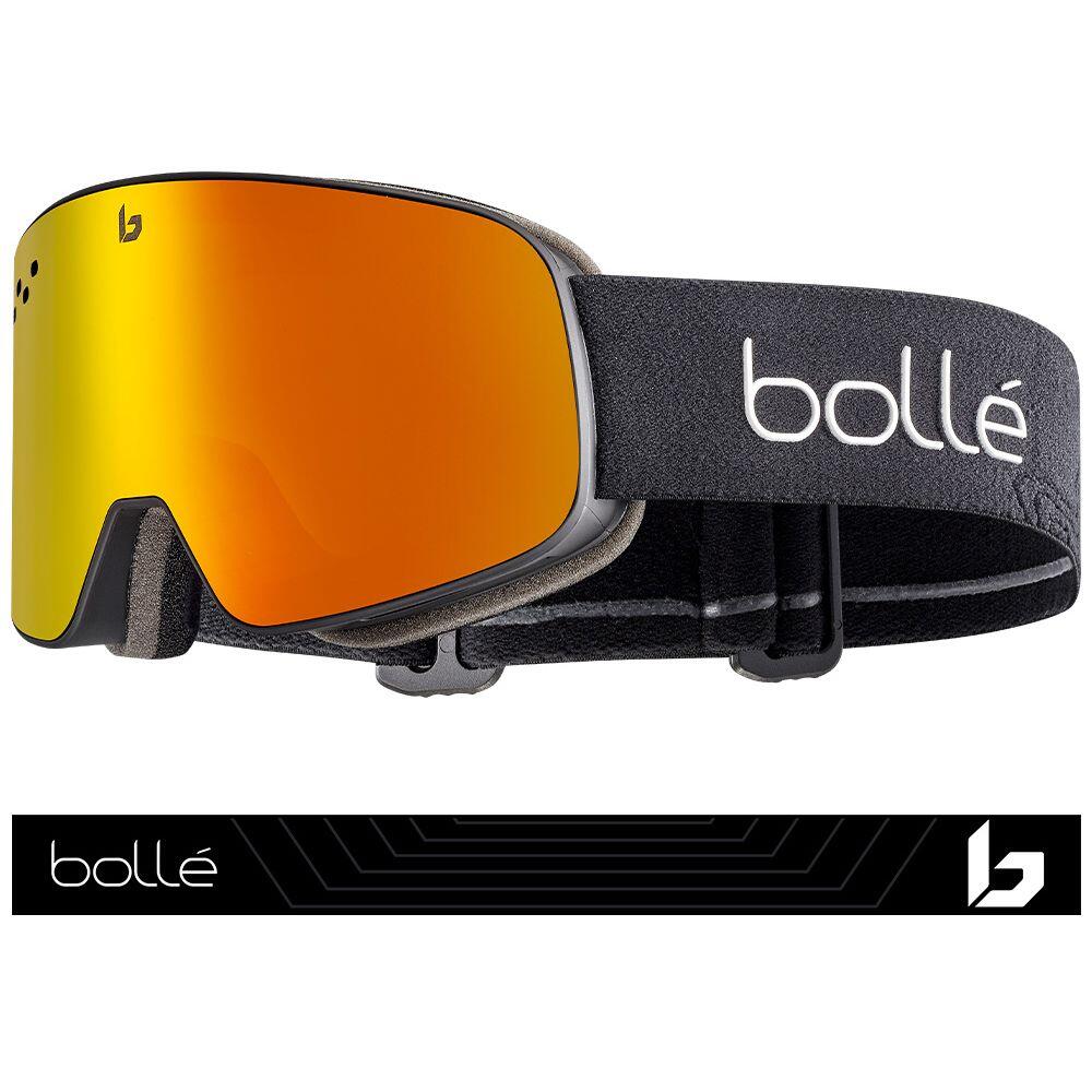 BOLLÉ NEVADA SNOW GOGGLES - Matte Black/Sunrise