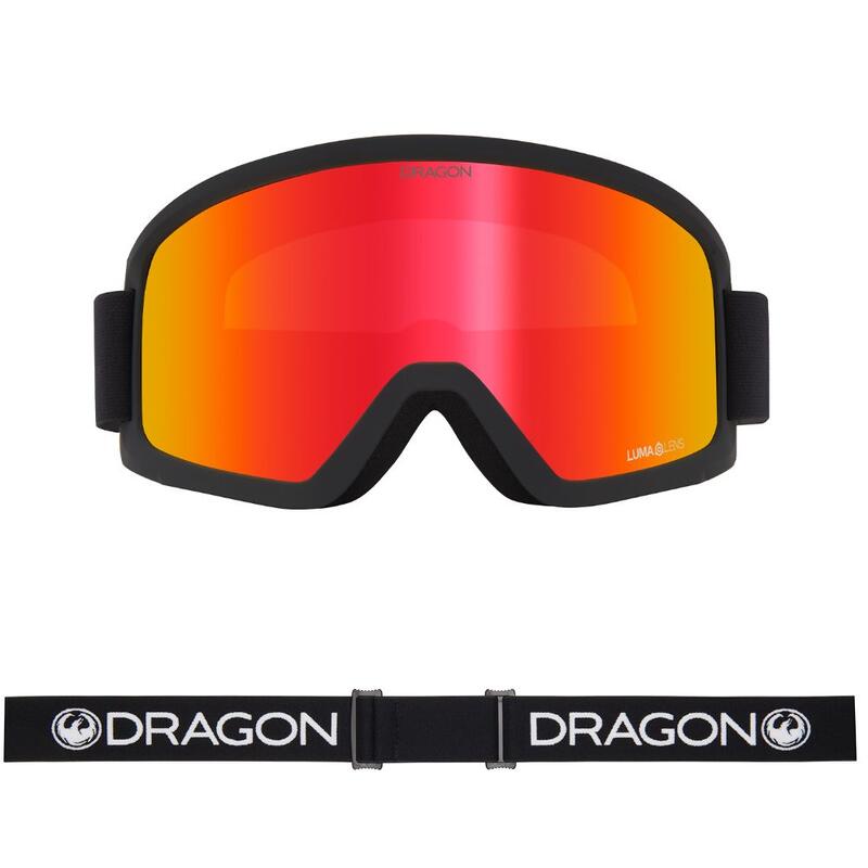 DX3 L OTG Unisex Skibril - Black/LL Red Ion