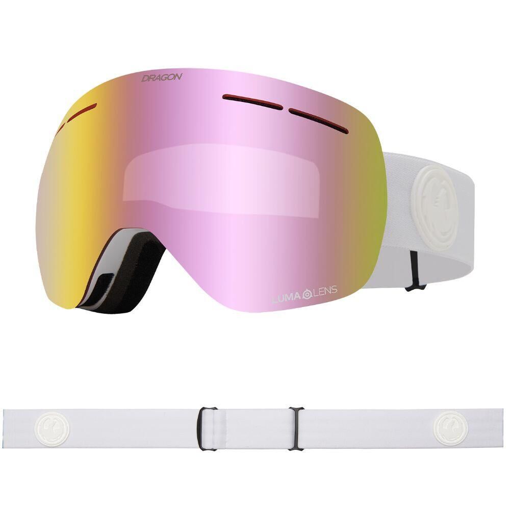 DRAGON X1S SNOW GOGGLES - Whiteout/Pink Ion