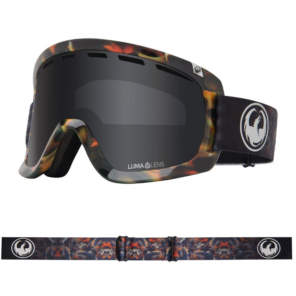 DRAGON D1 OTG SNOW GOGGLES - Fire Leaf/Dark Smoke