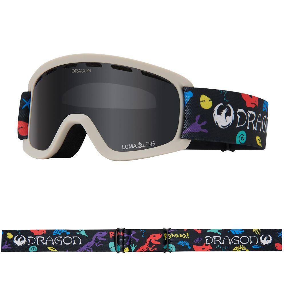 DRAGON LIL D Youth Snow Goggles - Lil Dinos/LL Dark Smoke